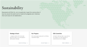 A&F's sustainability website